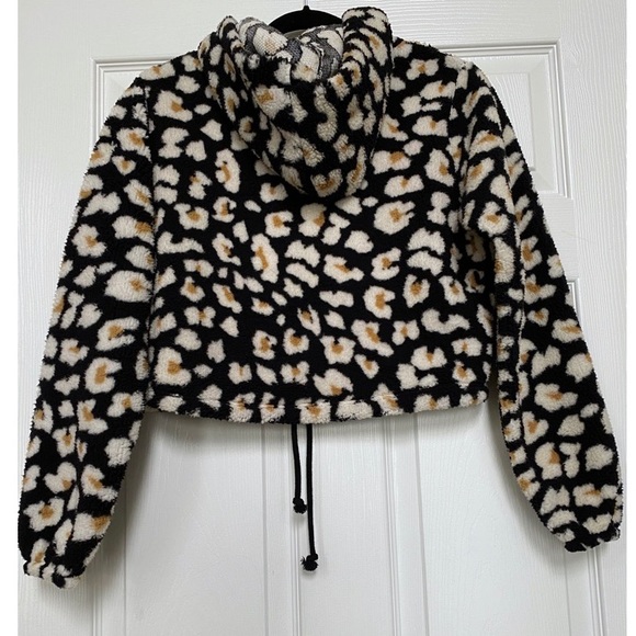 Wild Fable Faux Fur Cropped Hoodie - Size S - Picture 7 of 8